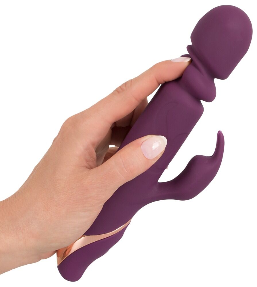 Stoßvibrator mit Klitorisstimulator